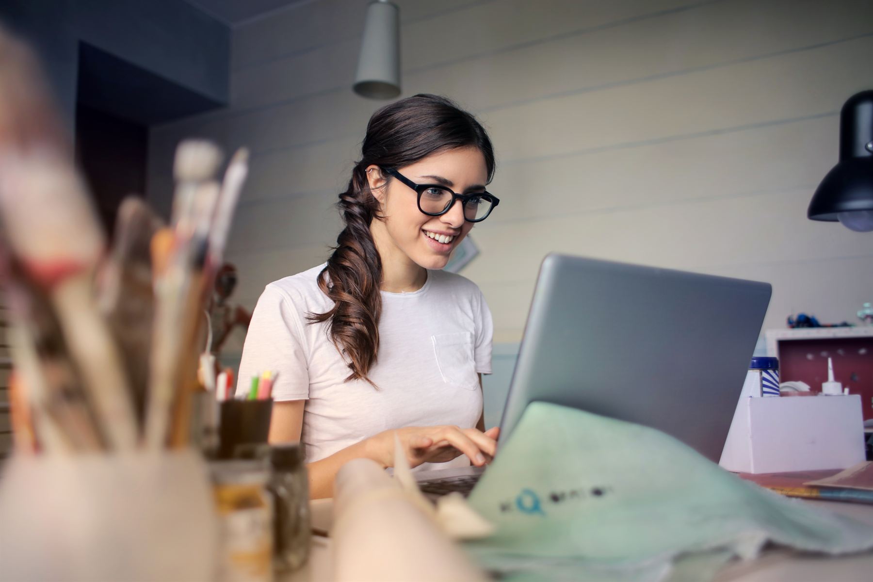 Small business owner managing bookings on a tablet